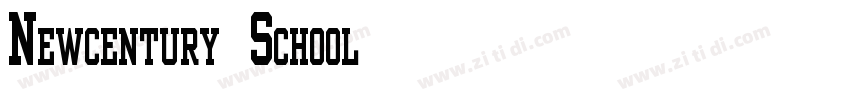 Newcentury School字体转换